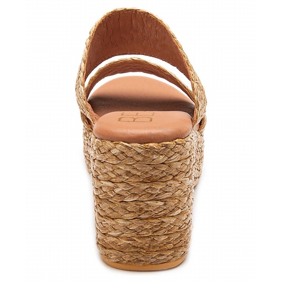 New! Matisse Oceanave Raffia Braided Straw Chunky Block Heel Platform Sandals - Picture 4 of 14